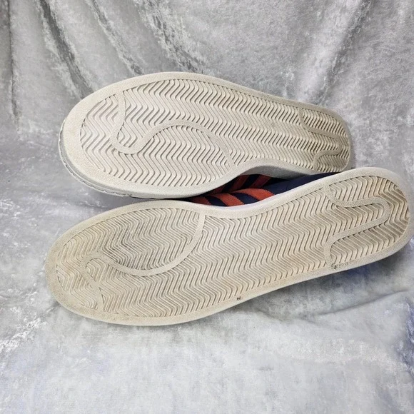 Adidas Mens Superstar Blue & Orange Sneakers/Shoes Size 19‎